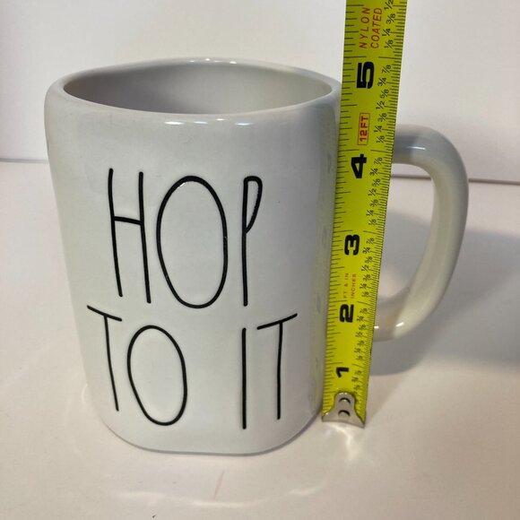 RAE DUNN HOP TO IT Coffee Tea Mug by Magenta Easter Bunny 16oz - Picture 3 of 6